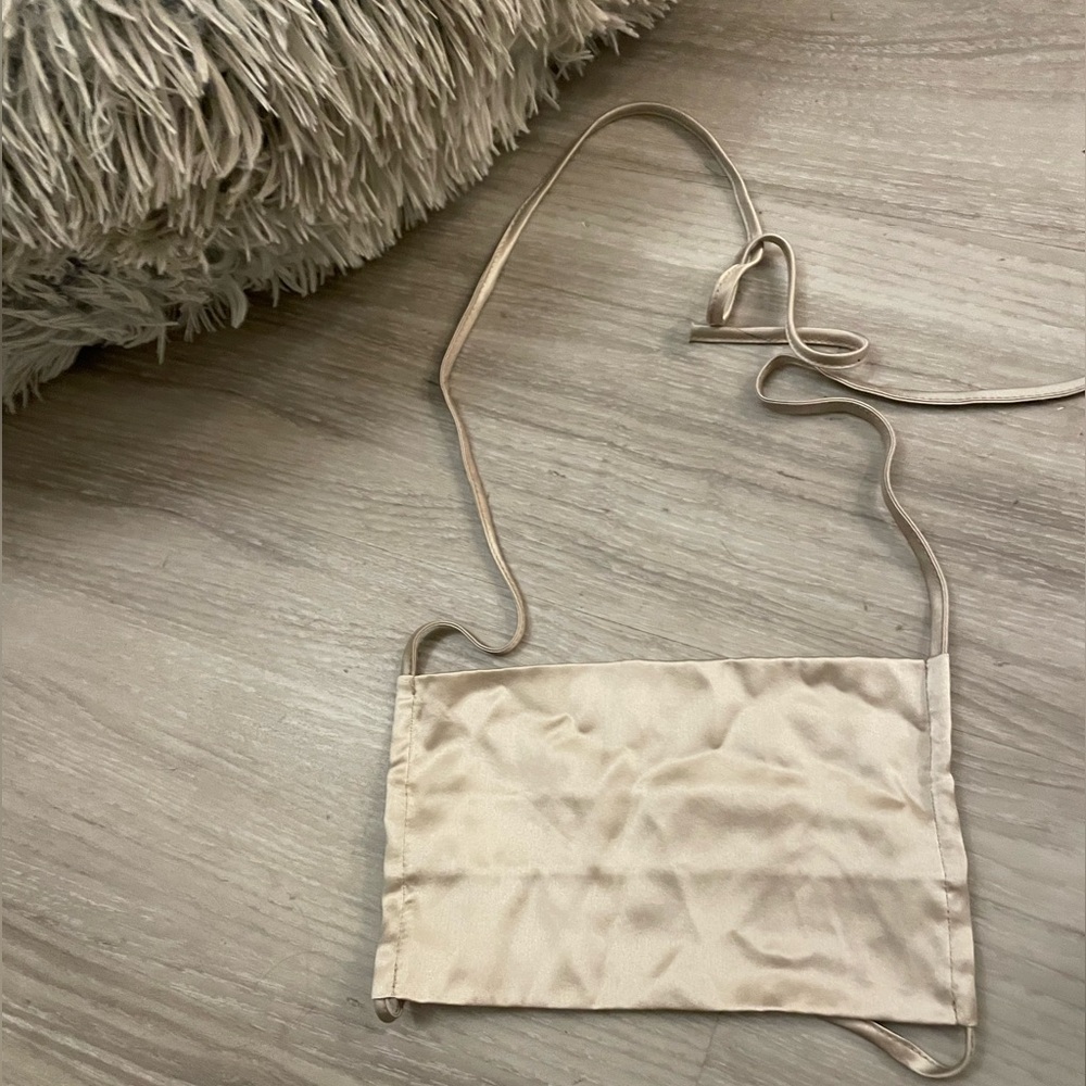 NWOT KES NYC cream silk face mask